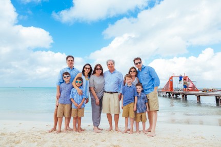 Family photos in Aruba