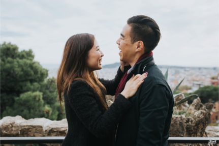 Love in Park Güell Barcelona