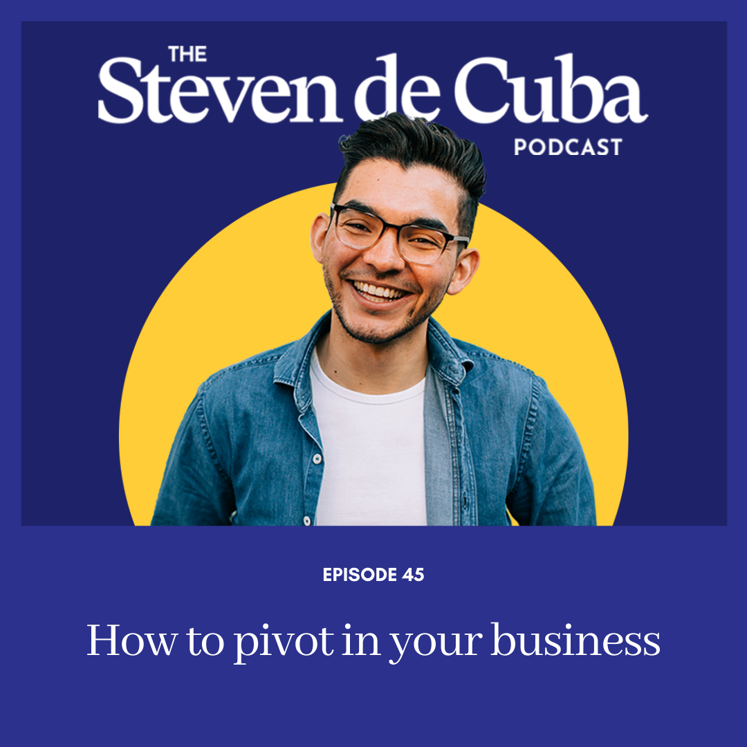 Podcast-Cover #45 - How to pivot in your business Podcast 