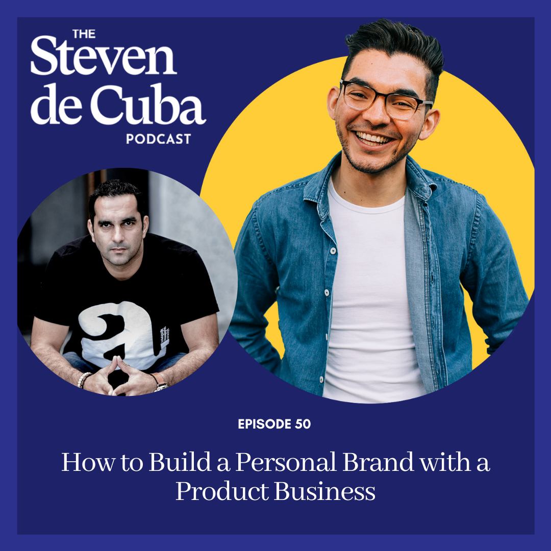 Podcast-Cover #50 - How to Build a Personal Brand with a Product Business Podcast 