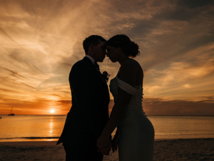 Meredith and Ryan’s Dream Beach Wedding at the Ritz Carlton Aruba